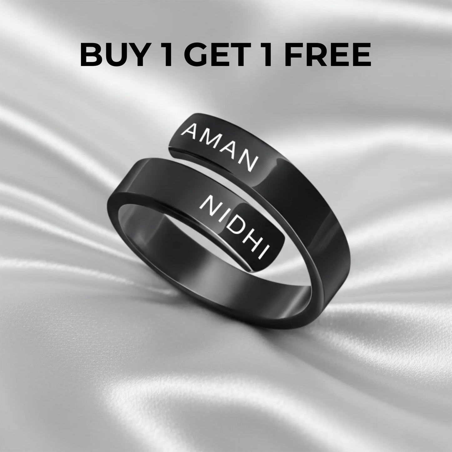 PERSONALISED COUPLE NAME RING
