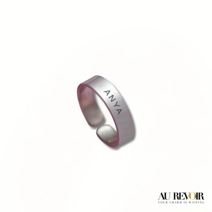 ADJUSTABLE PERSONALISED RING