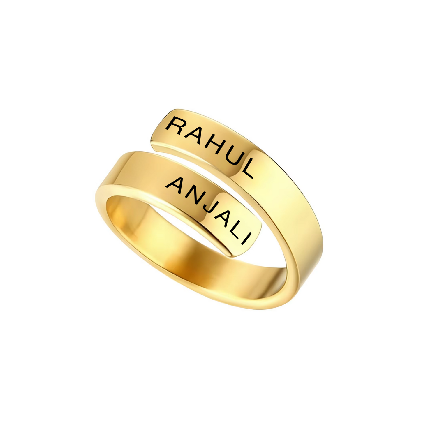 ADJUSTABLE PERSONALISED COUPLE RING