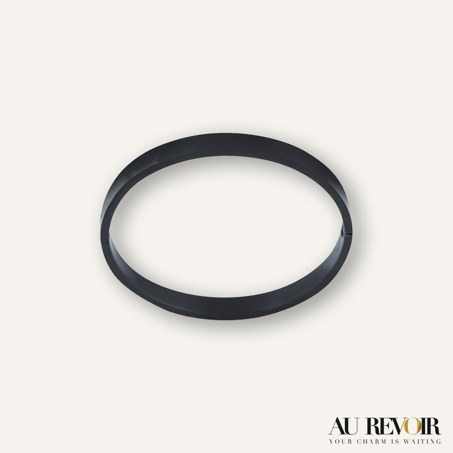Personalised name engraved snap black bracelet stainless steel 