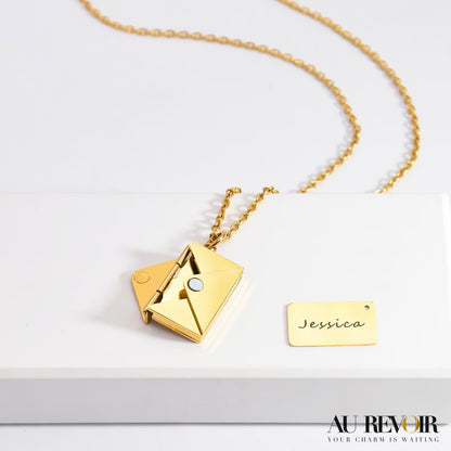 PERSONALISED ENVELOP NECKLACE