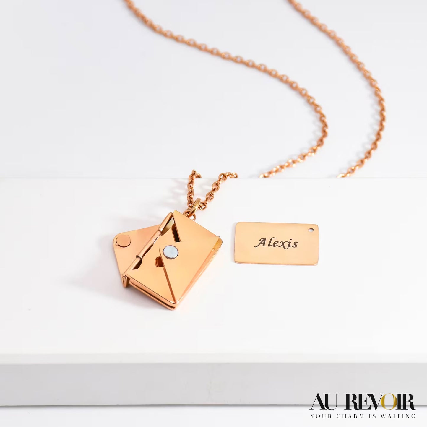 PERSONALISED ENVELOP NECKLACE