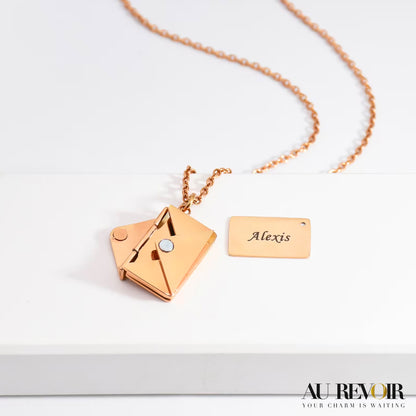 PERSONALISED ENVELOP NECKLACE