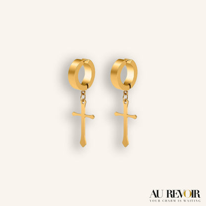CROSS MAGNETIC EARRING