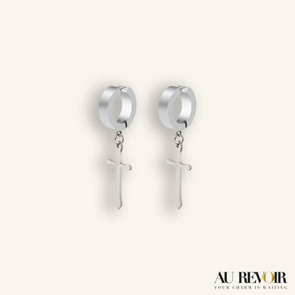 CROSS MAGNETIC EARRING