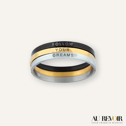 Personalised customization on stainless steel jewelry fashion accessories gold bracelet silver bracelet black 