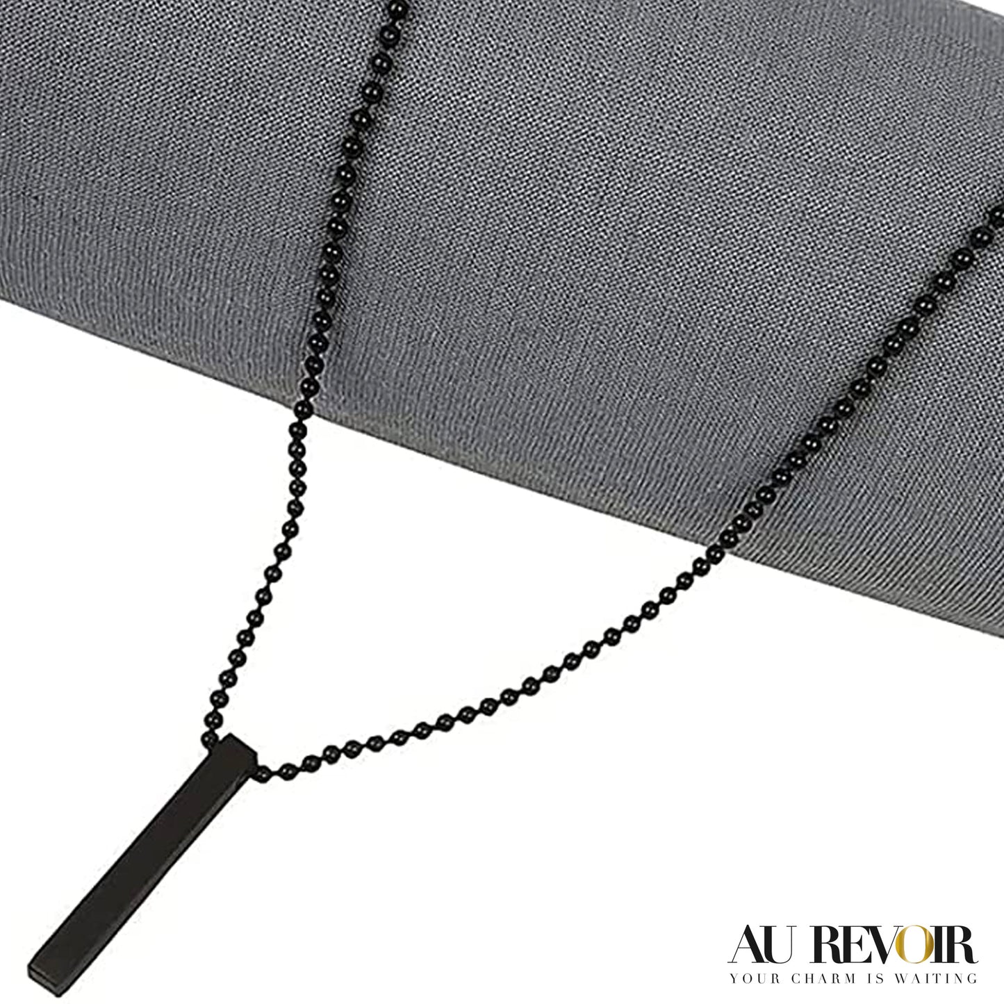 Black pendant with name custom jewelry 