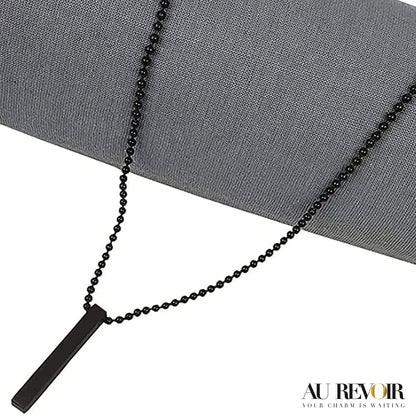 Black pendant with name custom jewelry 