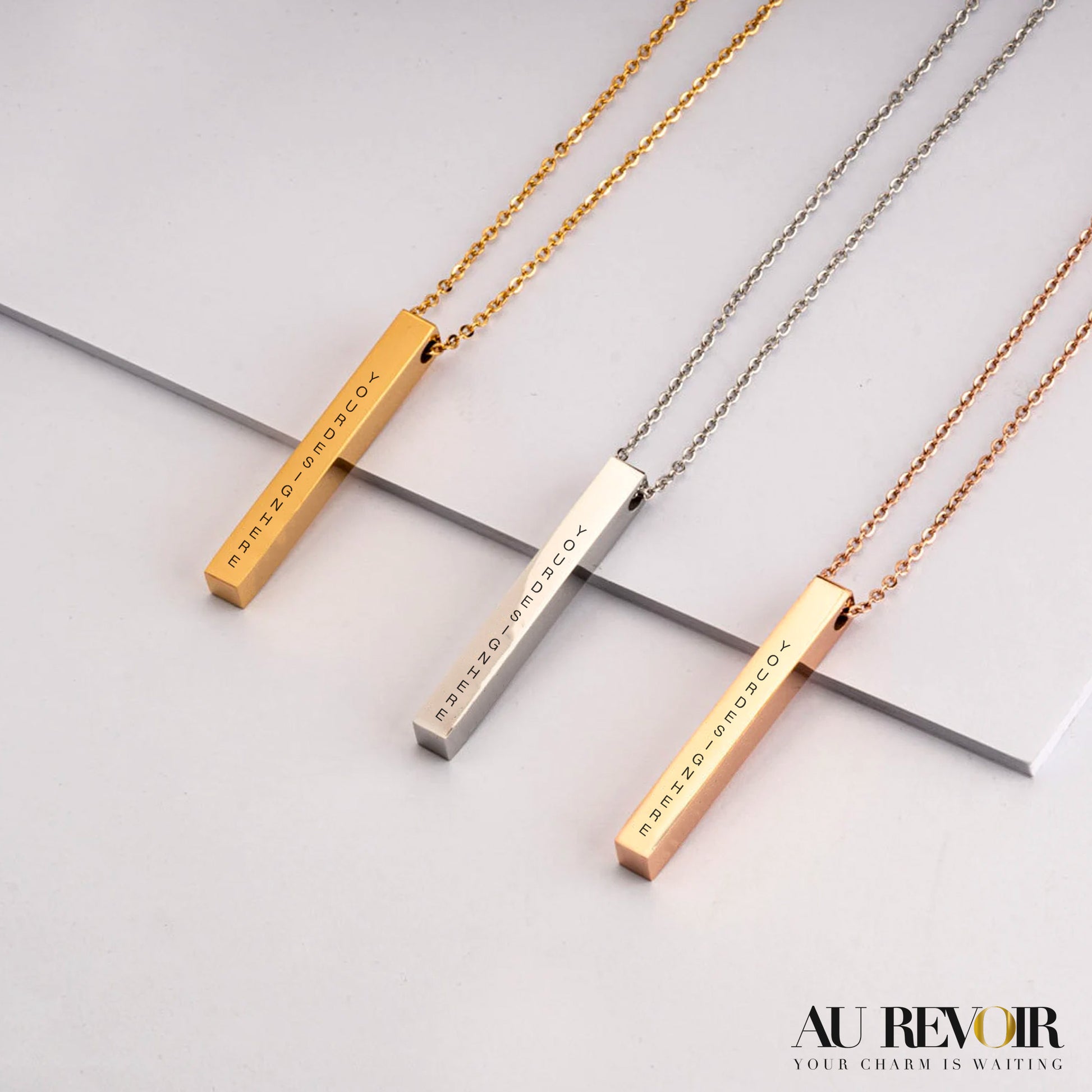 Cube pendant personalised name engraving on it name customization available gold cube pendant stainless steel jewelry 
