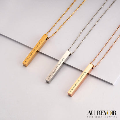 Cube pendant personalised name engraving on it name customization available gold cube pendant stainless steel jewelry 