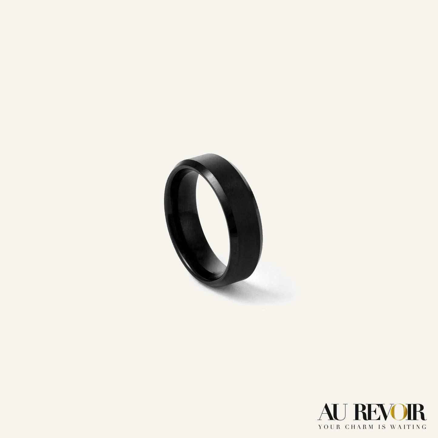 Custom name engraving on black finger ring personalised gifting product couple ring 