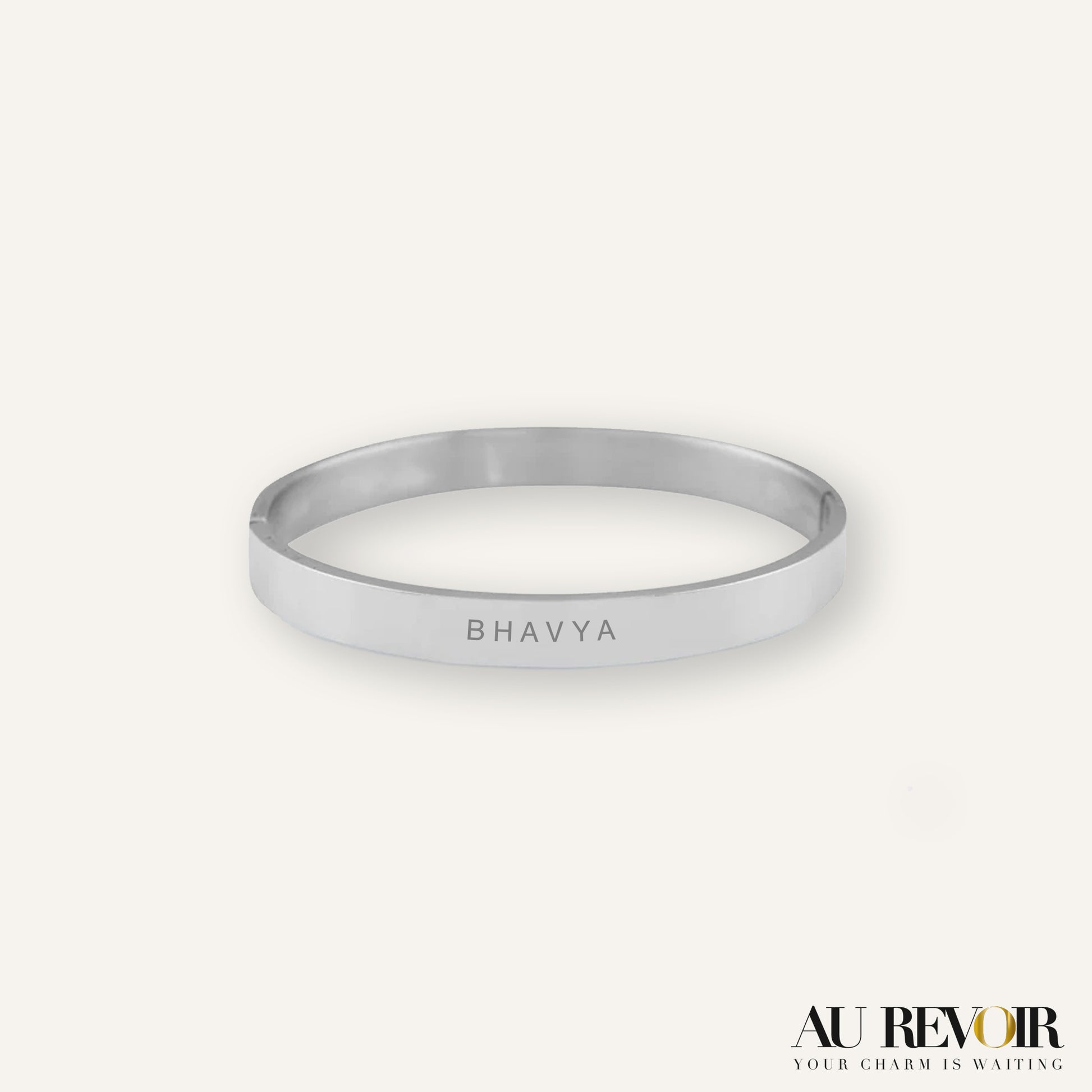 Silver customized bracelet with custom engraving stainless steel product 